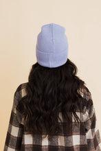 Load image into Gallery viewer, Happy Face Embroidered Ribbed Knit Beanie