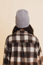 Load image into Gallery viewer, Happy Face Embroidered Ribbed Knit Beanie