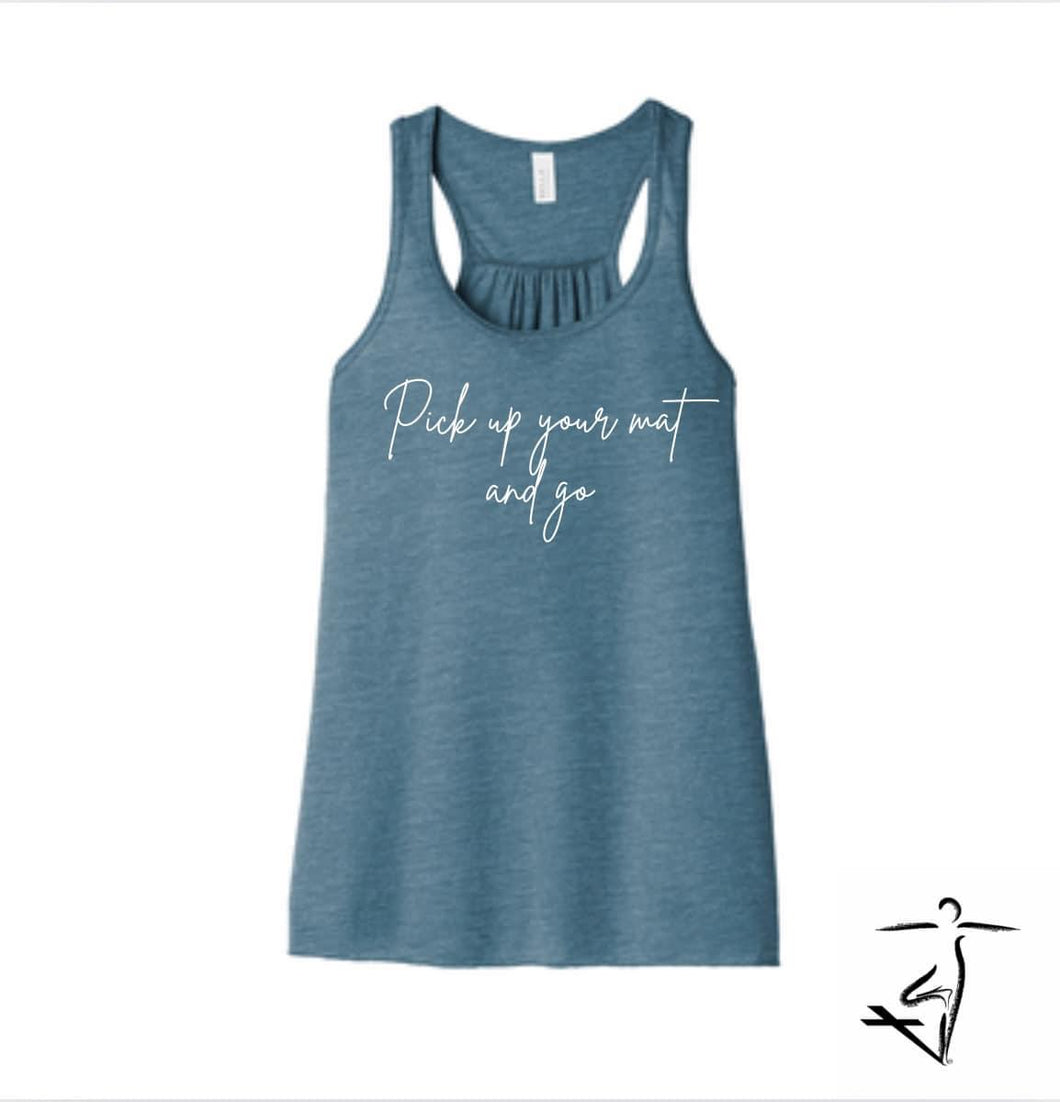 Pick up your mat Racerback Tank