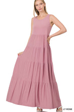 Load image into Gallery viewer, Sleeveless Tiered Maxi Dress
