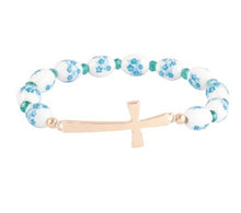 Load image into Gallery viewer, Ceramic Flower Bracelet
