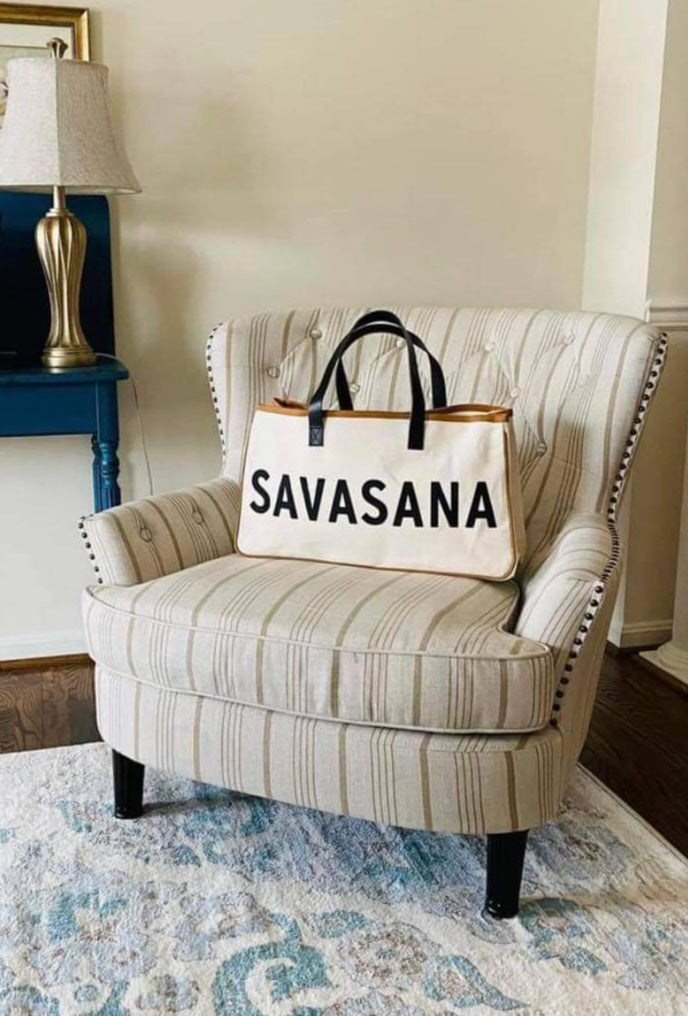 Savasana Canvas Tote  Bag